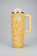 30oz Bling Orange & Yellow Stanley Tumbler