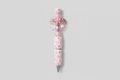 Pink & White Pattern Ink Pen with Blinged Out Pink Bow